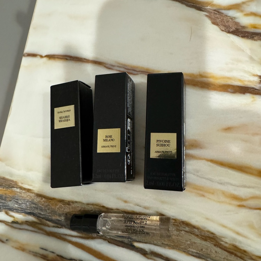 3 Armani Prive fragrance travel size. NEW unused